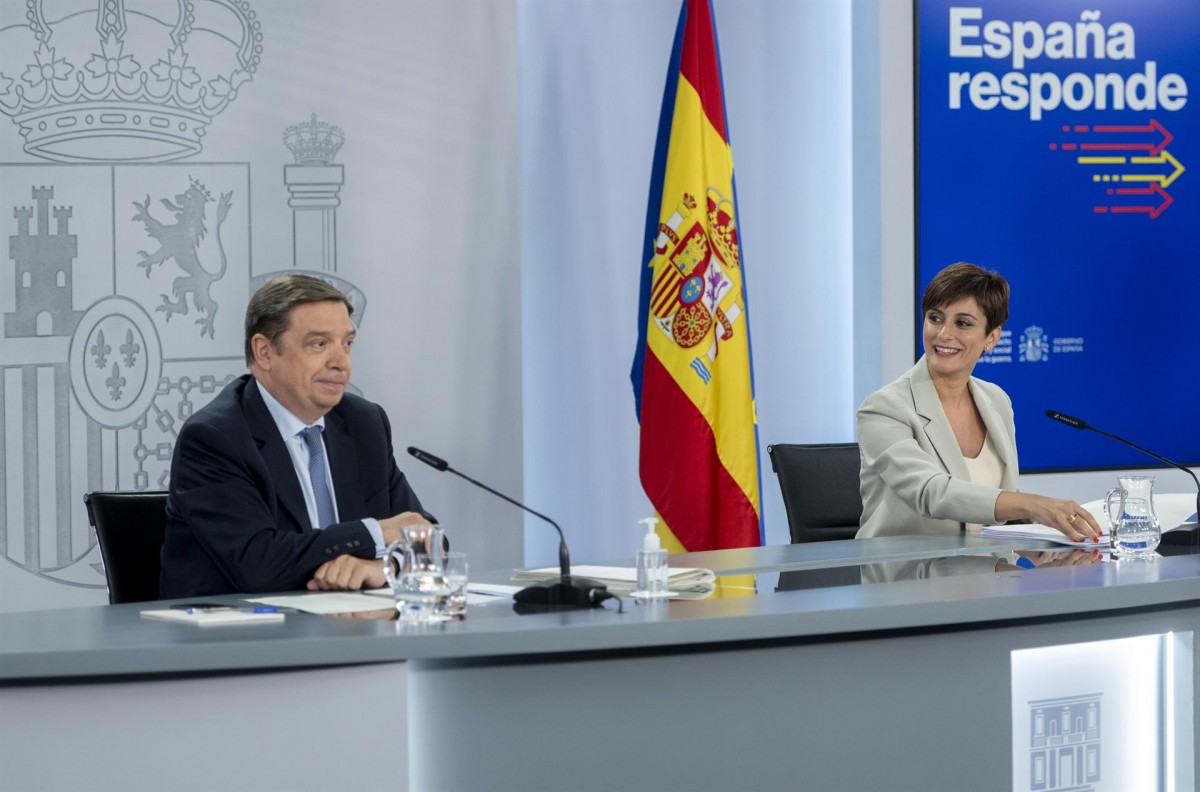 Els ministres Luis Planas i Isabel Rodríguez, aquest dimarts