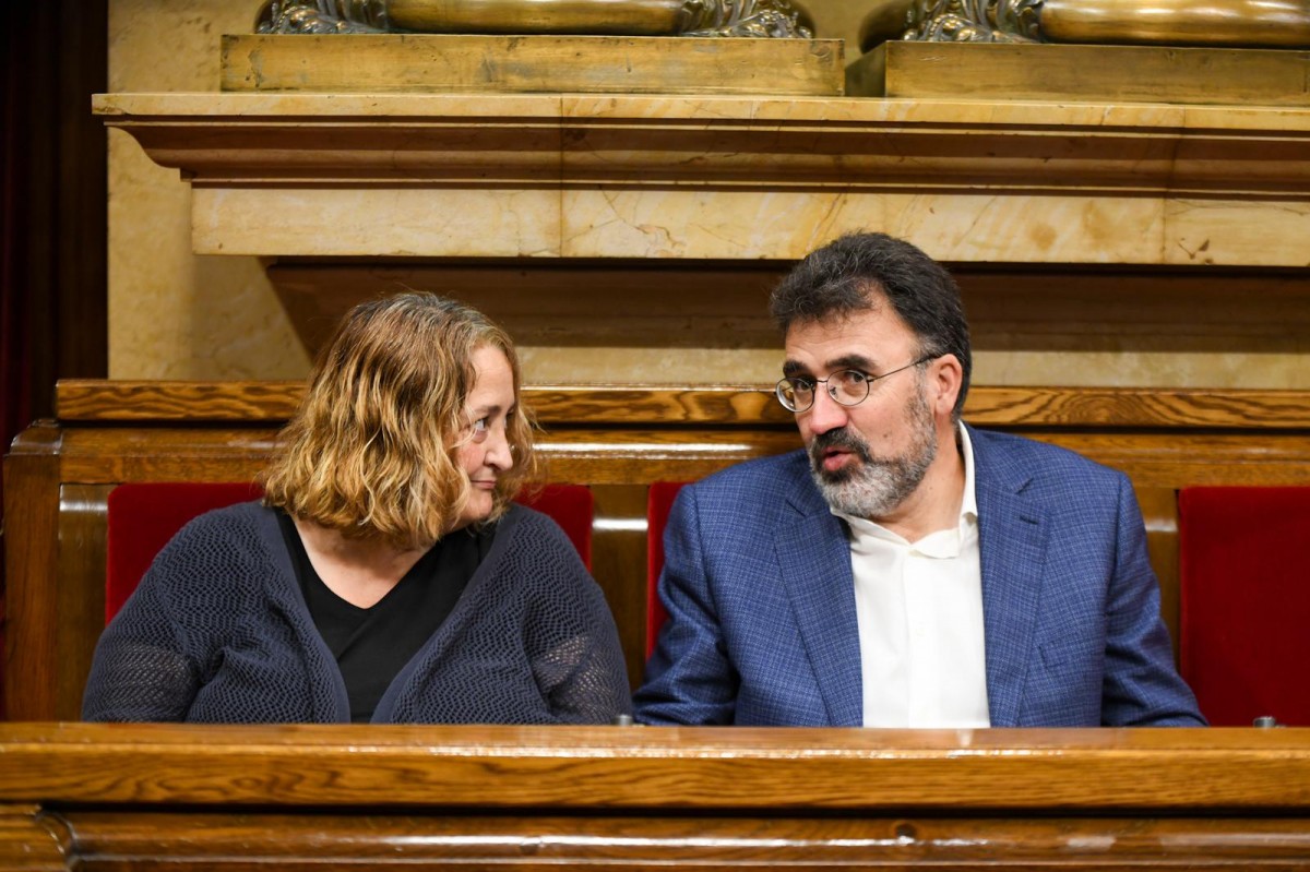 Lluís Salvadó durant el debat al Parlament de Catalunya 