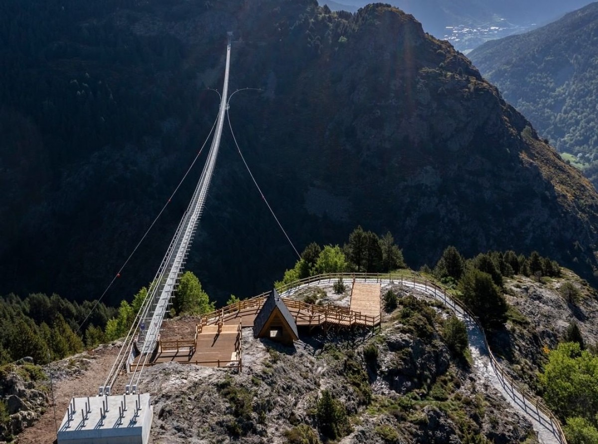El pont penjant inaugurat a Andorra