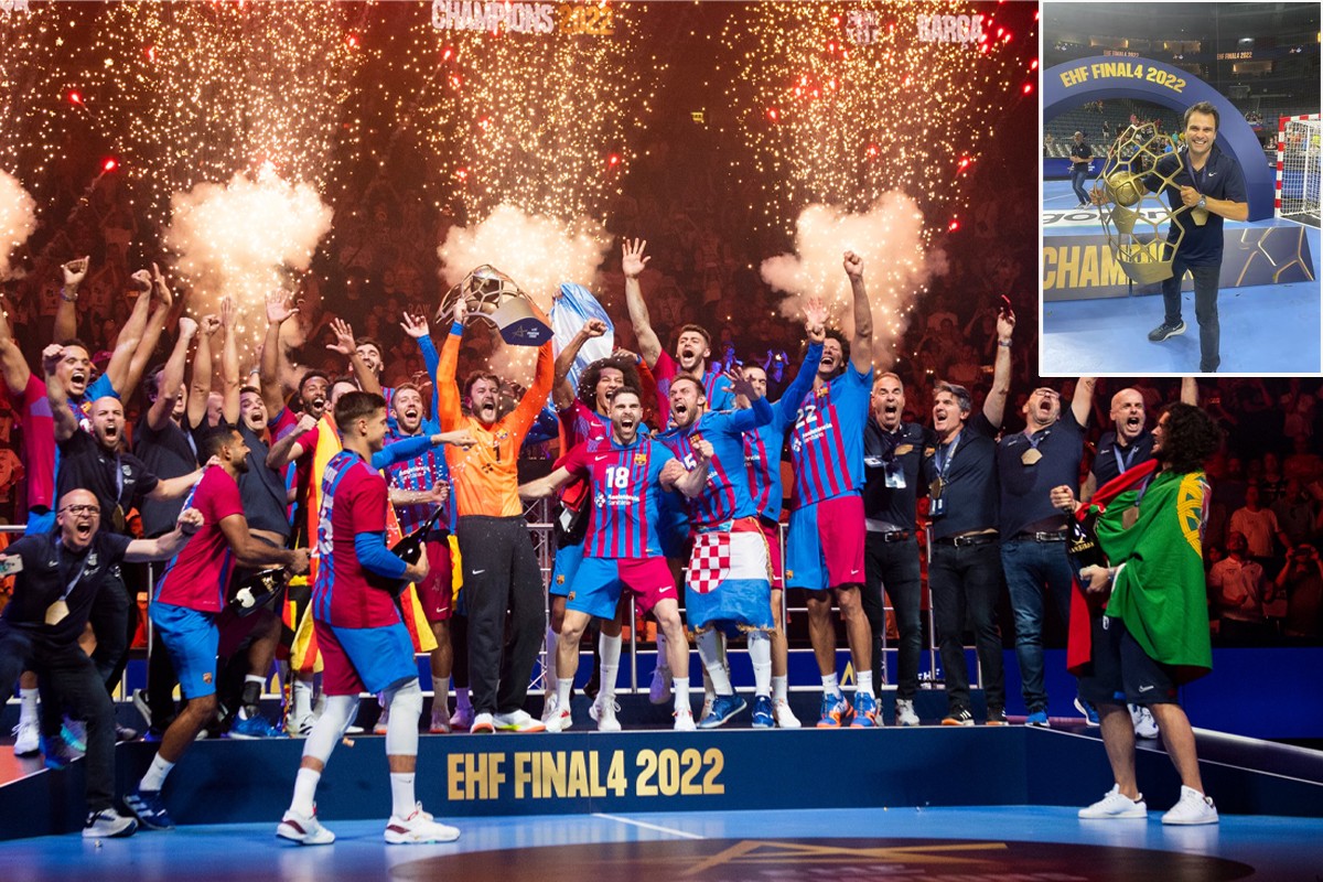 Jordi Rosell, de Sant Esteve de Palautordera, tercera EHF Champions League amb el FC Barcelona