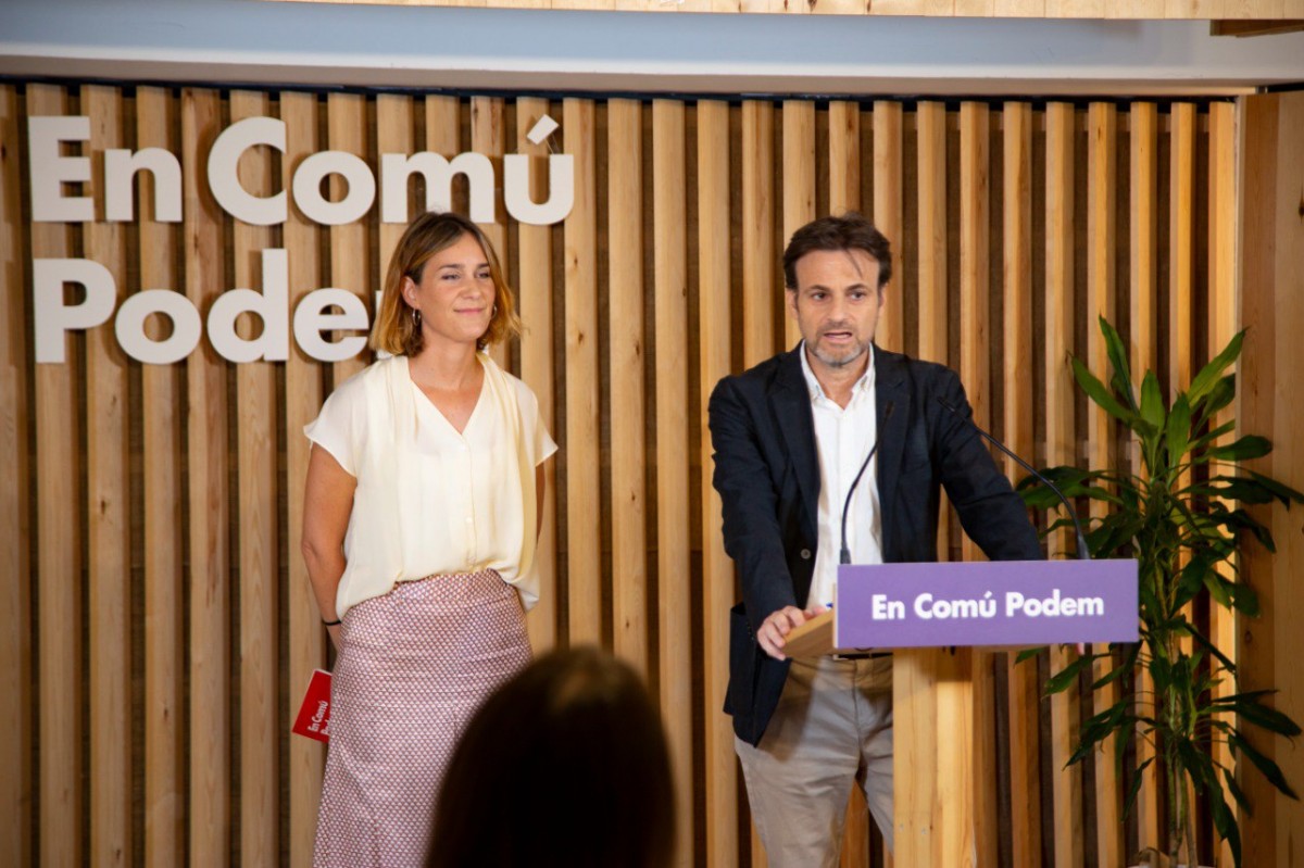 Jaume Asens i Jéssica Albiach, en roda de premsa aquest dilluns
