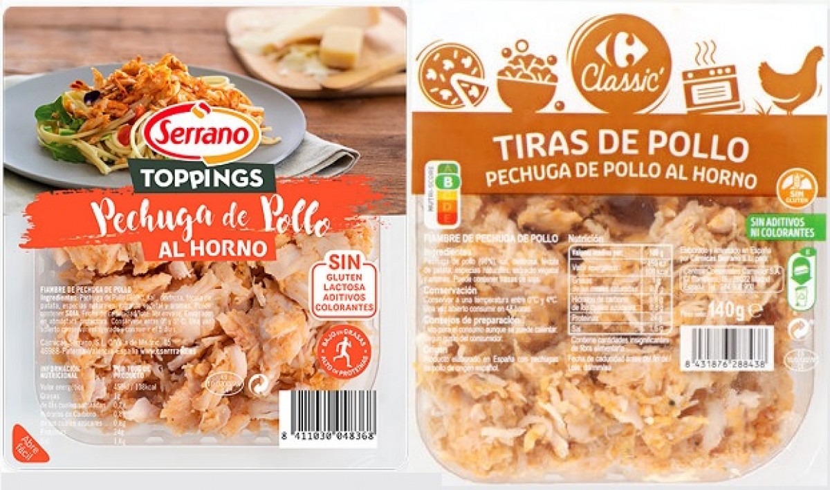 Els productes elaborats de pollastre afectats per l'alerta alimentària