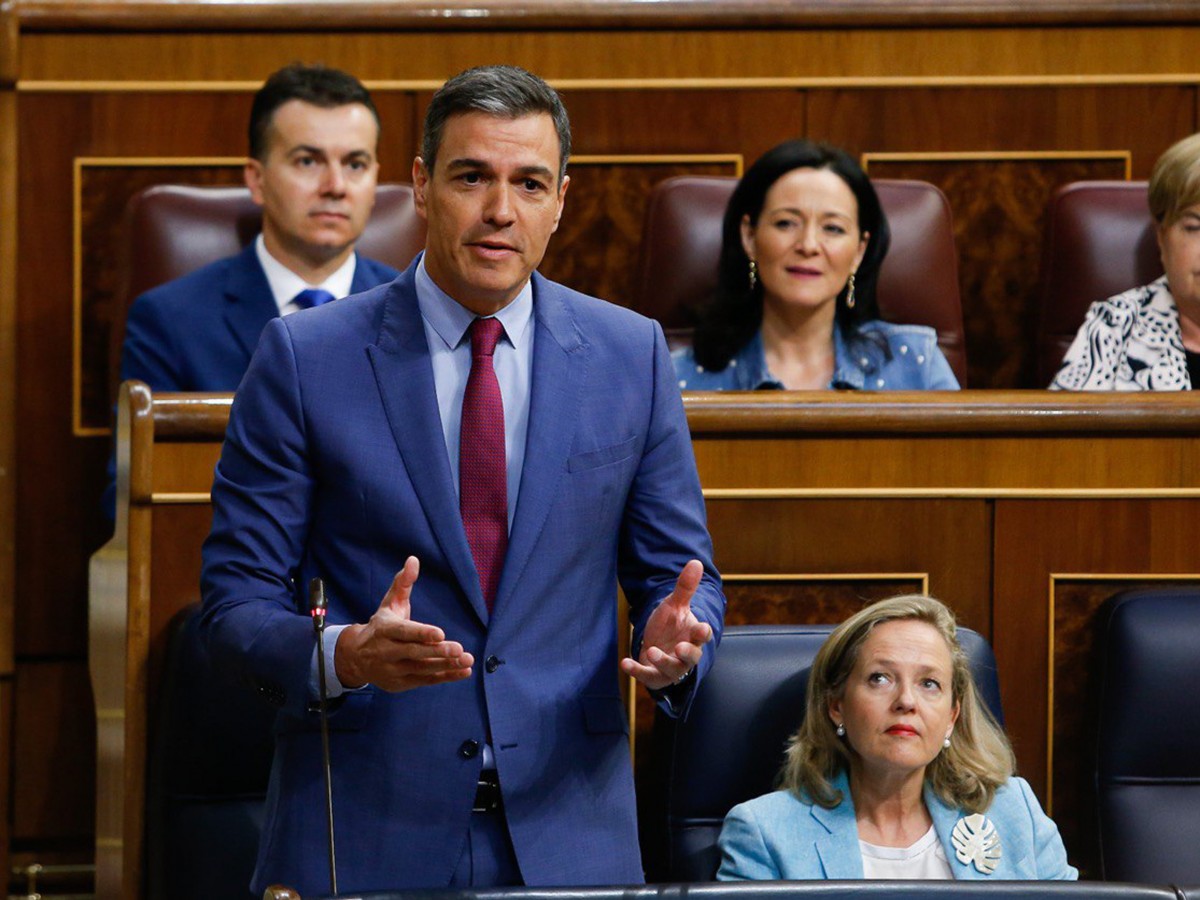 Pedro Sánchez, aquest dimecres al Congrés.