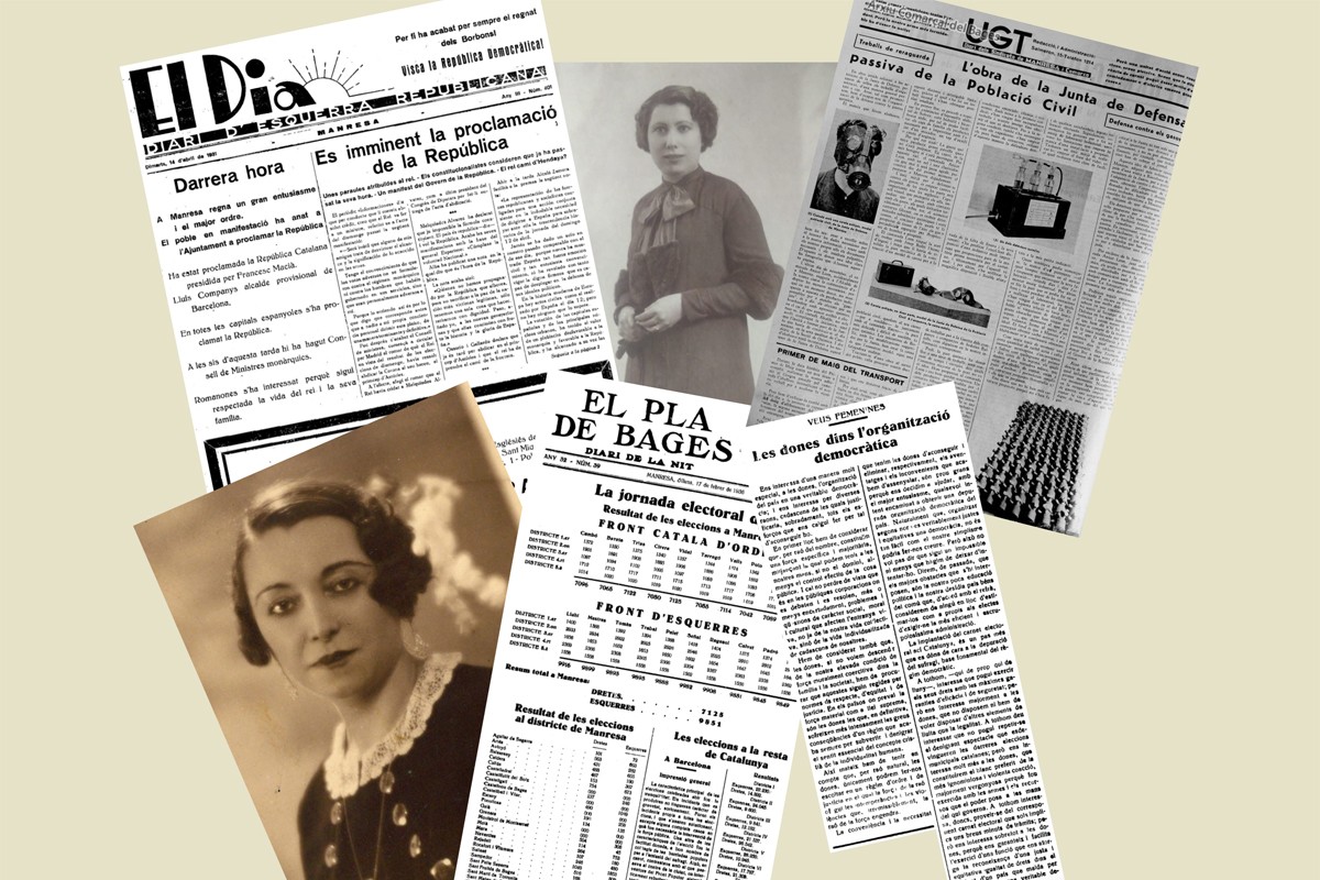 Capçalera de «La premsa manresana. Dona i política durant la II República»