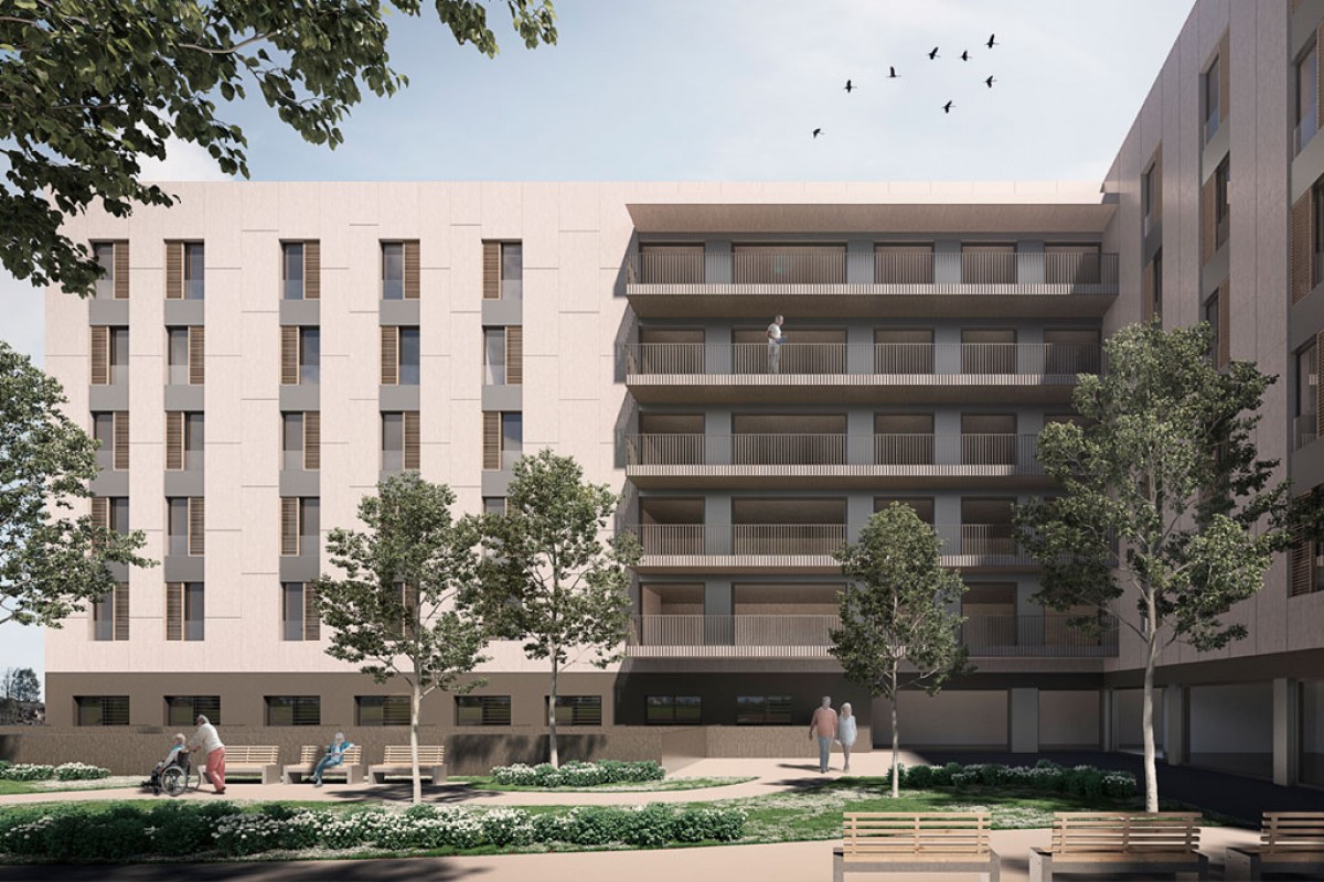 Imatge virtual del nou hospital a Tarragona de Thor Private Equity Spain.