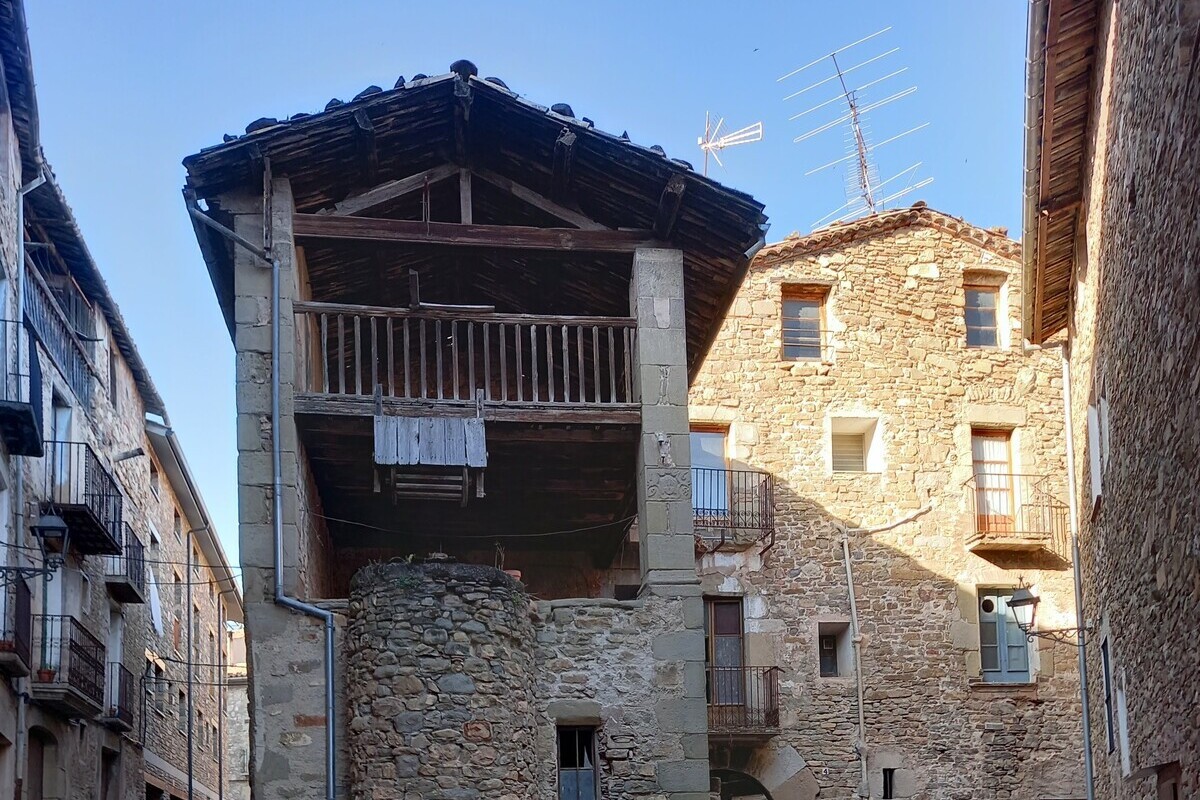 L'estat actual de l'edifici de Can Font a Borredà.
