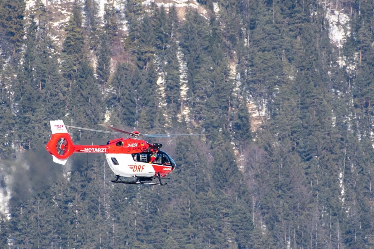Un helicòpter de rescat als Alps