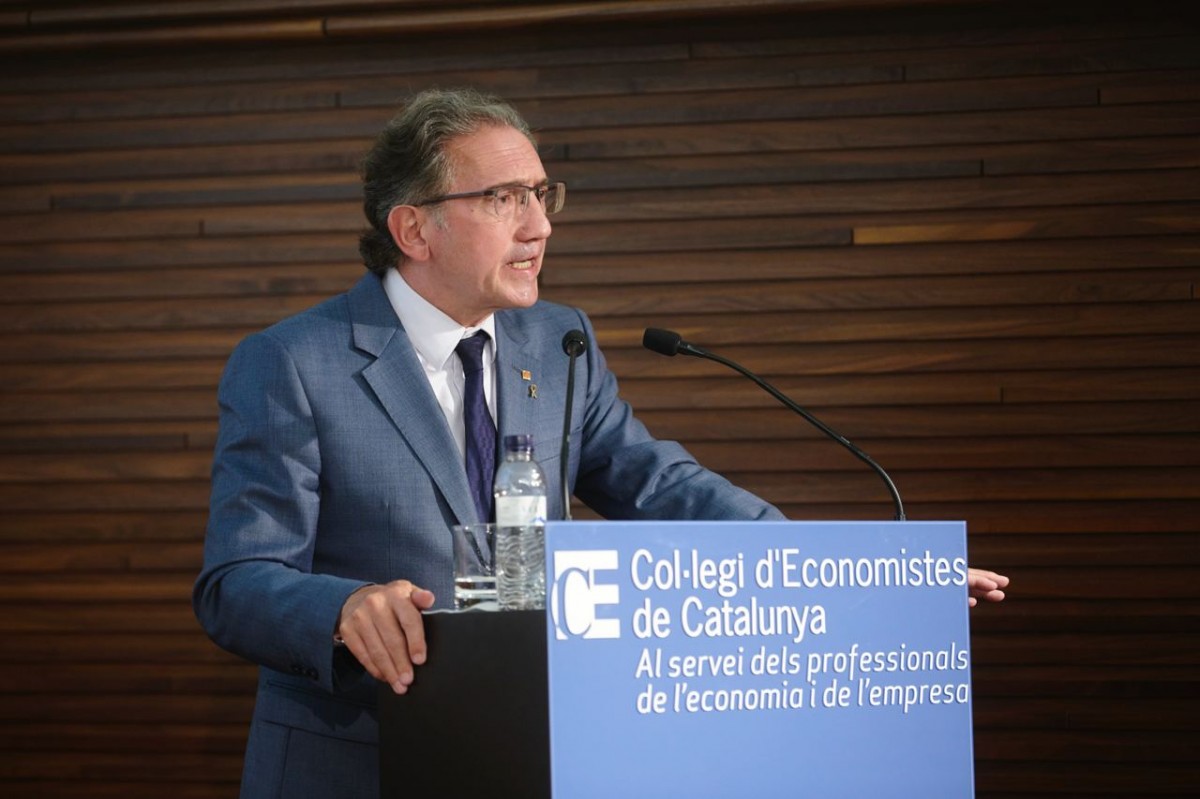 Jaume Giró, conseller d'Economia, aquest dilluns.