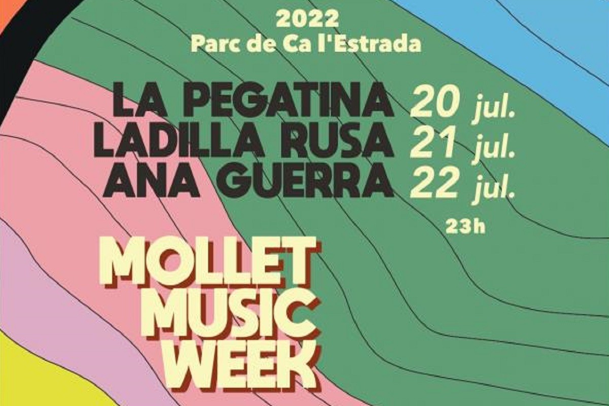 Detall del cartell de la Mollet Music Week