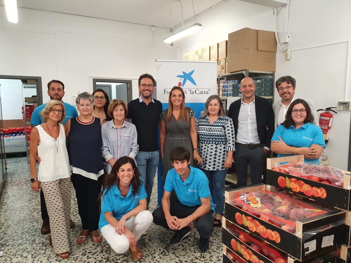 Caixabank ha fet una donació al Banc d'Aliments de Vila-seca
