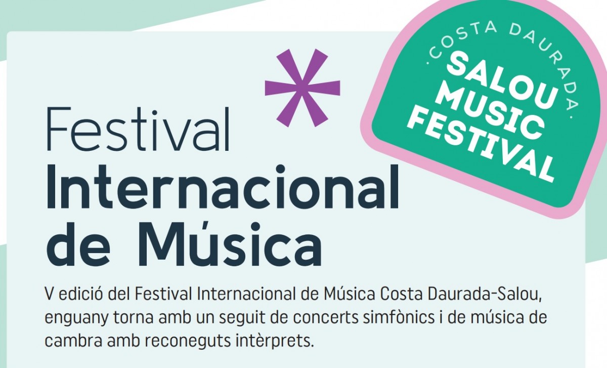 Detall del cartell del Festival Internacional de Música Costa Daurada-Salou