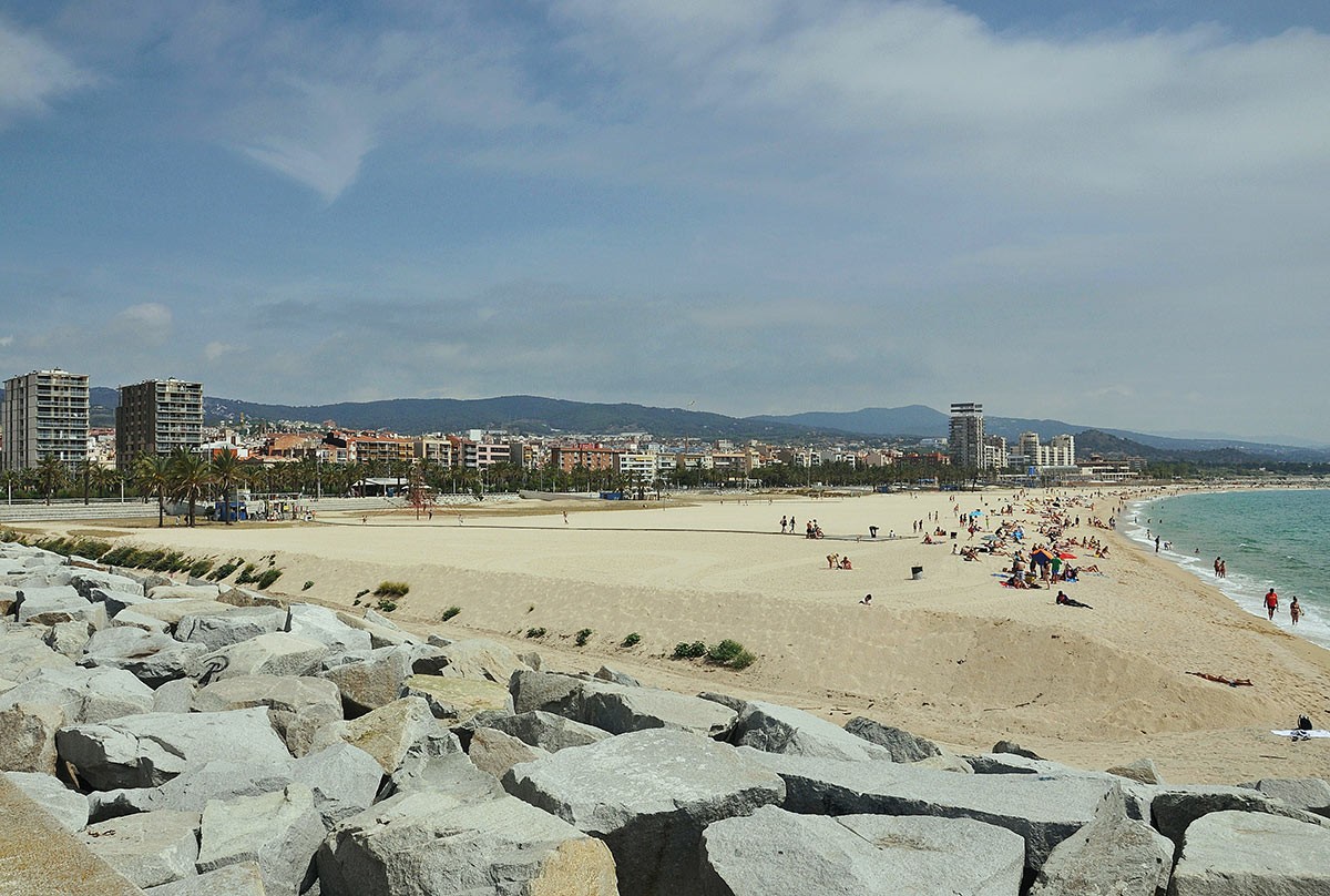 La platja de Varador de Mataró
