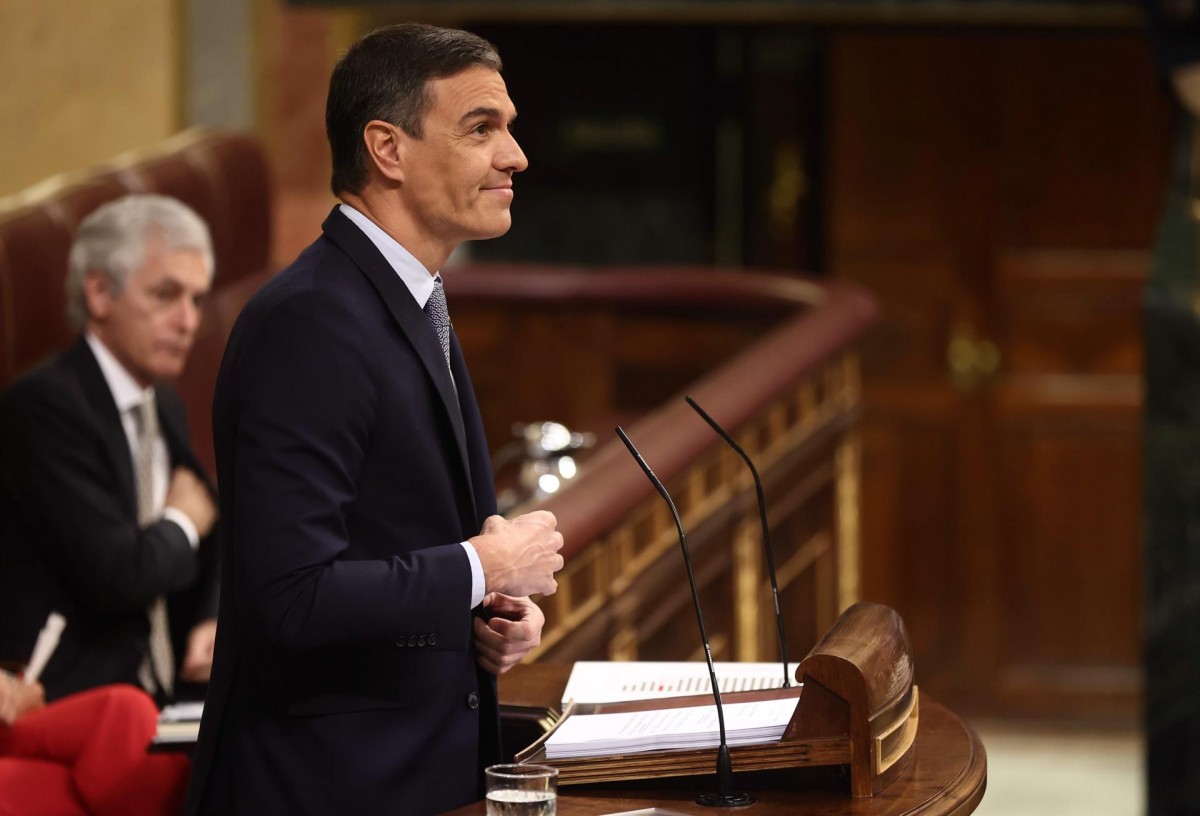 Pedro Sánchez, aquest dimarts al Congrés dels Diputats.