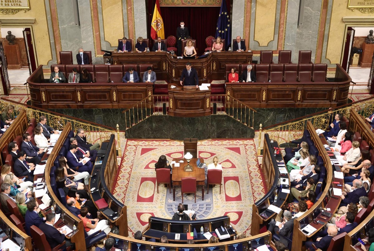 Pedro Sánchez, aquest dimarts al Congrés dels Diputats.