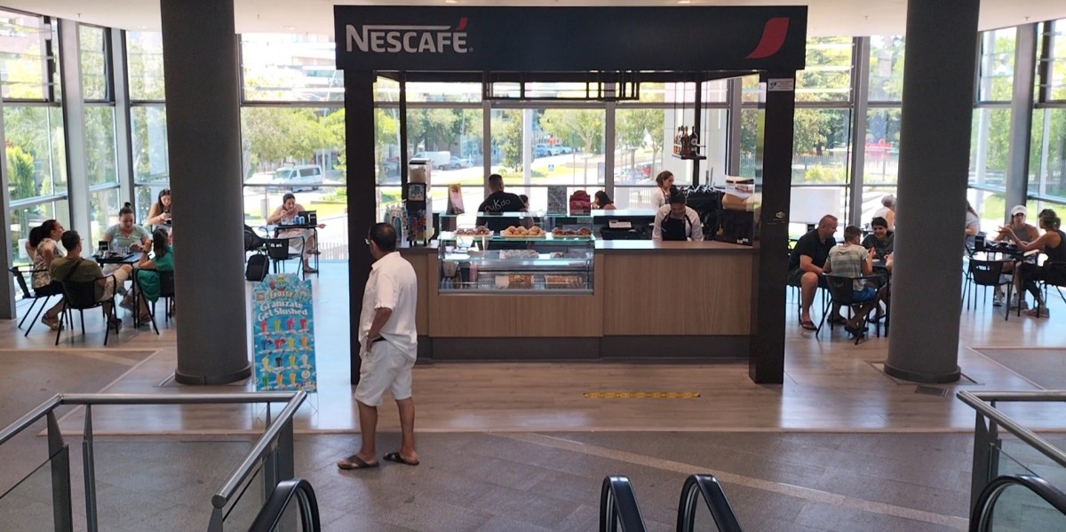 Una imatge de l'espai on es poden trobar els productes de Nescafé