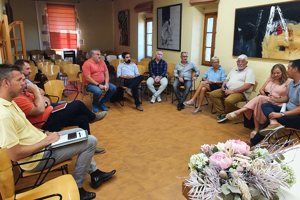 Trobada d'alcaldes del Baix Montseny a la Rectoria Vella de Sant Celoni