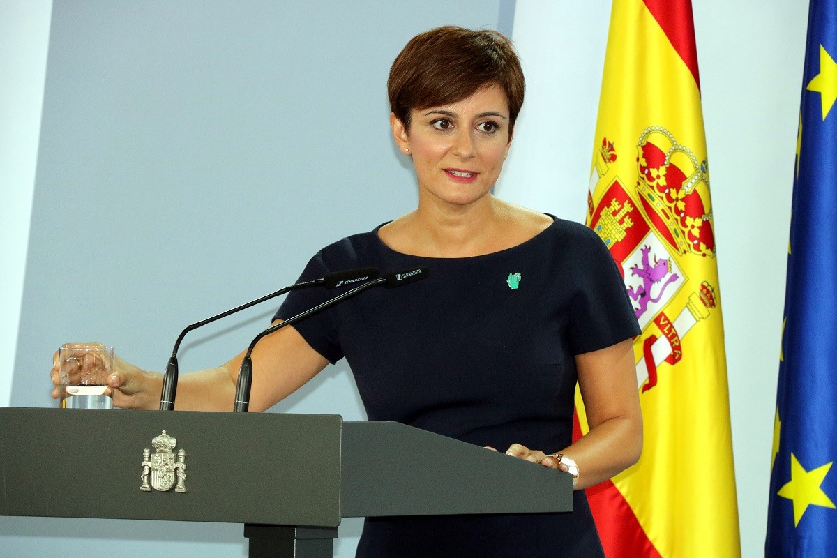 Isabel Rodríguez, aquest divendres després de la reunió de presidents.