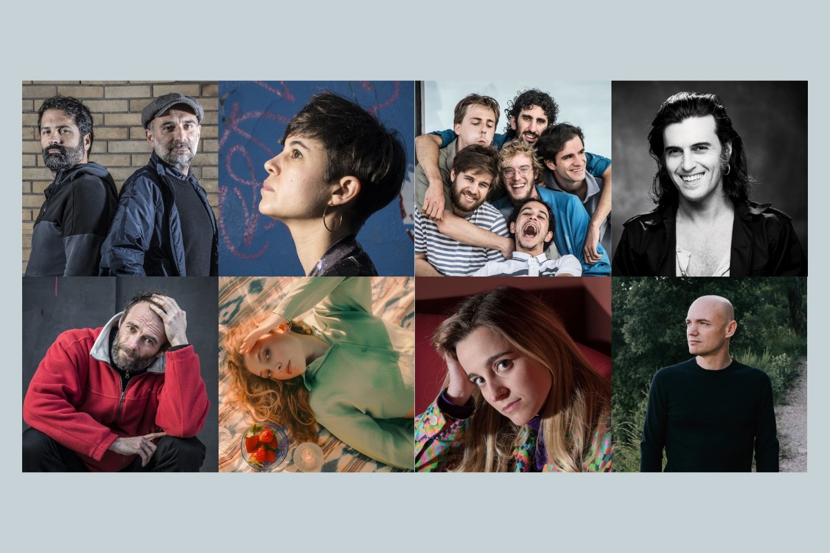 Finalistes al Premi Cerverí 2022: Antònia Font, Anna Andreu, La Ludwig Band, Xarim Aresté, Miquel Serra, Maria Hein, Intana i Marc Parrot