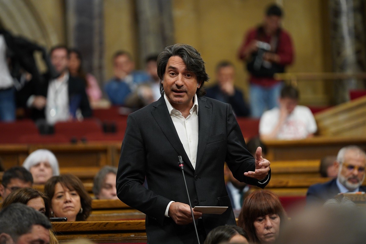 El diputat i vicepresident de Junts Francesc de Dalmases, en un debat al Parlament