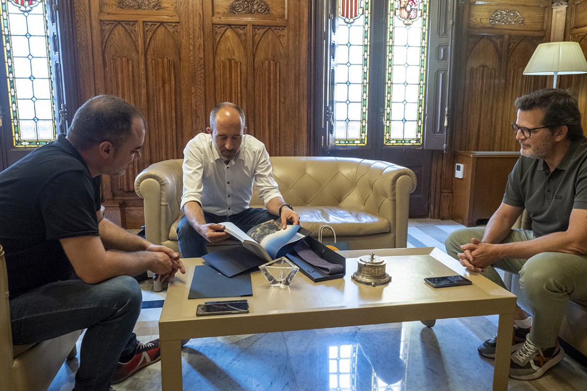 Reunió entre els alcaldes de Terrassa, Jordi Ballart, i Manresa, Marc Aloy