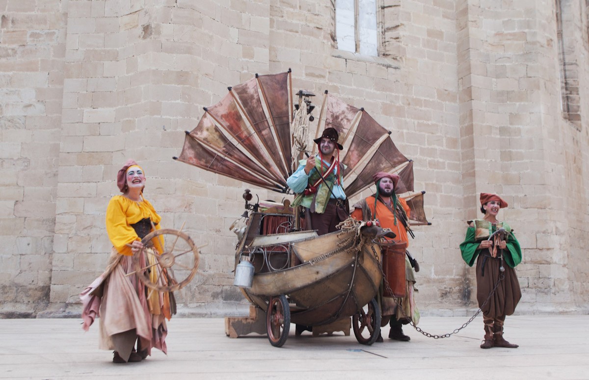 Espectacle a l'Absis de la Catedral de Tortosa durant les Festes del Renaixement