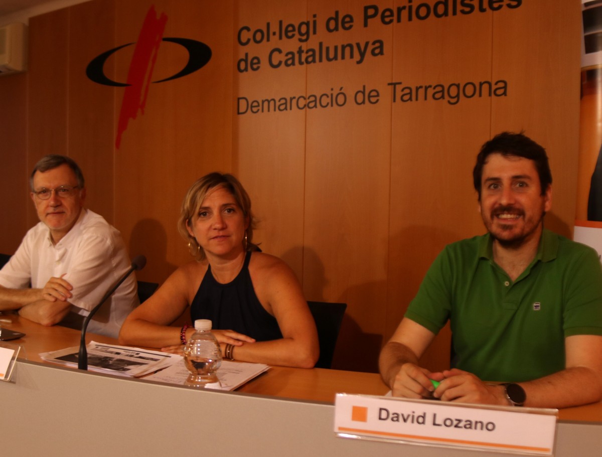 El director adjunt de la Fundació Pere Tarrés amb la directora de la delegació de l'entitat a les comarques de Tarragona
