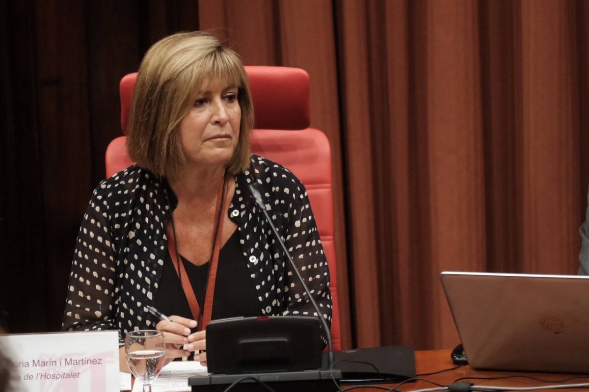 Núria Marín, aquest dijous a la comissió del Parlament