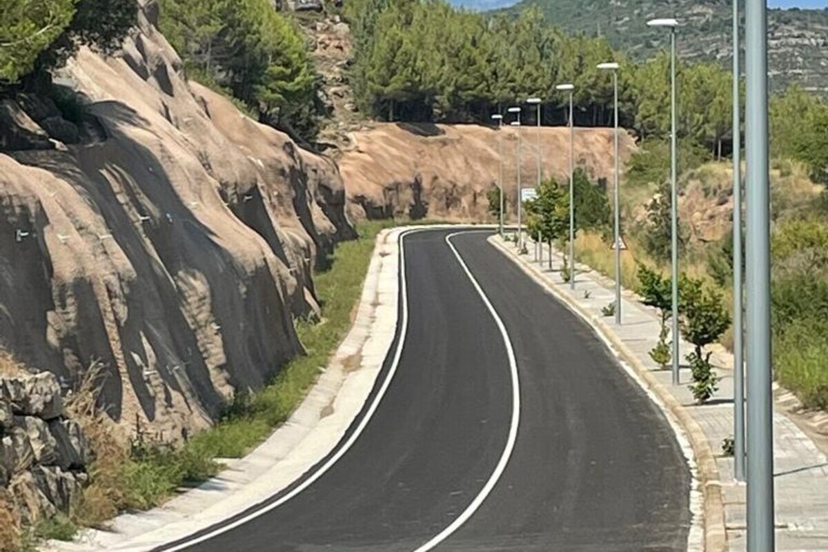El nou vial entre Puig-reig i Casserres
