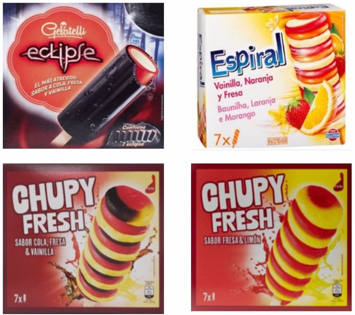 Els quatre tipus de gelat retirats del mercat