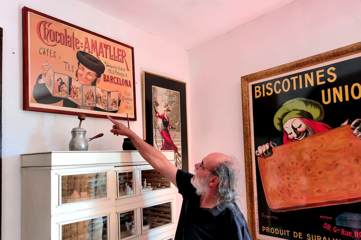 El promotor de les Botigues Museu, Sisco Farràs, a la nova pastisseria