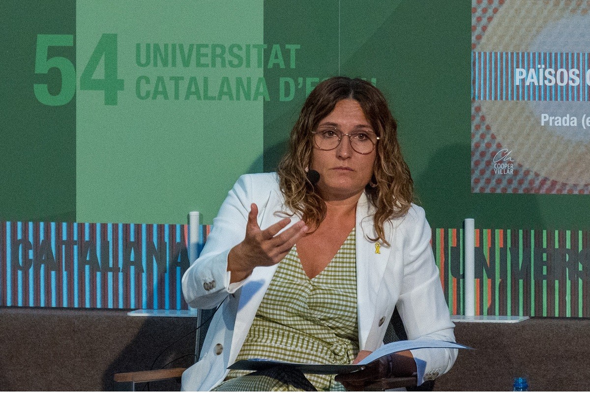 Vilagrà, durant la seva intervenció a la Universitat Catalana d'Estiu
