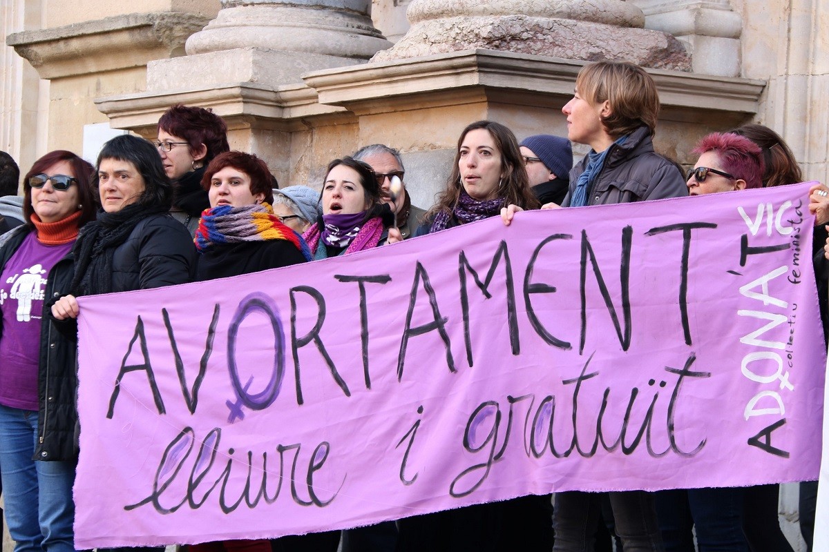Manifestació pel dret a l'avortament, imatge d'arxiu.