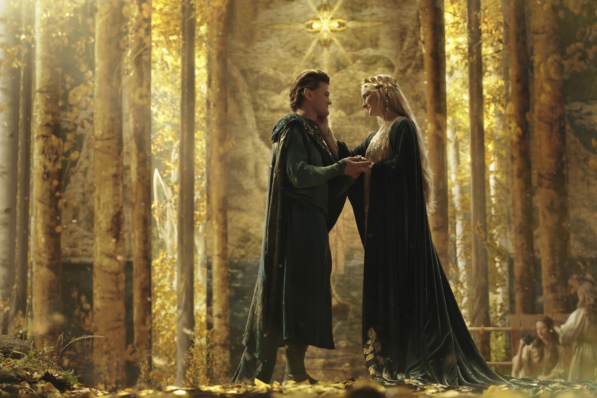 Dos dels personatges protagonistes: Elrond i Galadriel