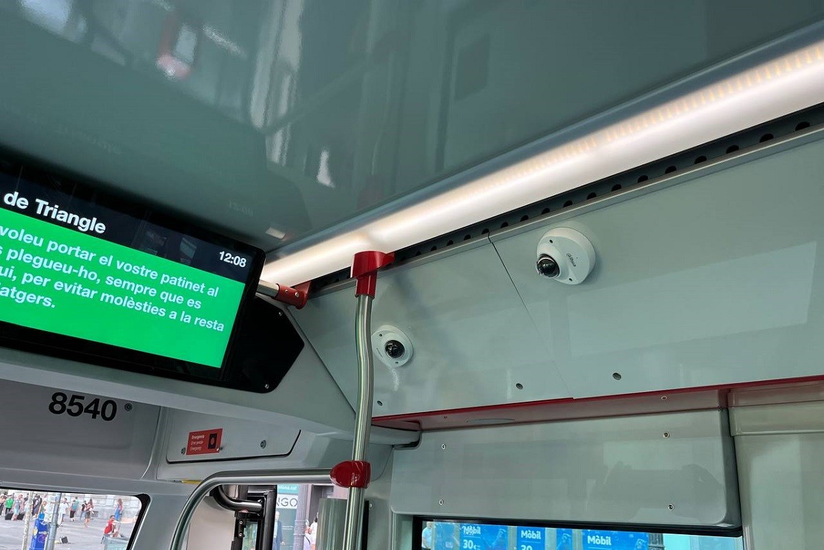 Les càmeres de seguretat instal·lades als autobusos de TMB