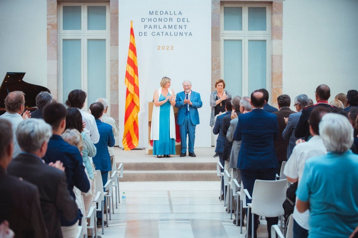 La vicepresidenta primera del Parlament, Alba Vergés, en l'entrega de les Medalles d'Honor