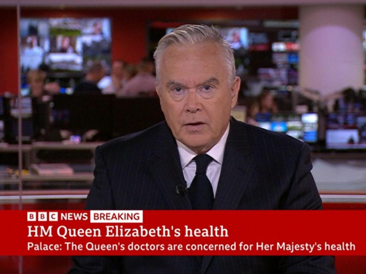 Imatge de la cobertura de la BBC de la mort de la reina Elisabet II