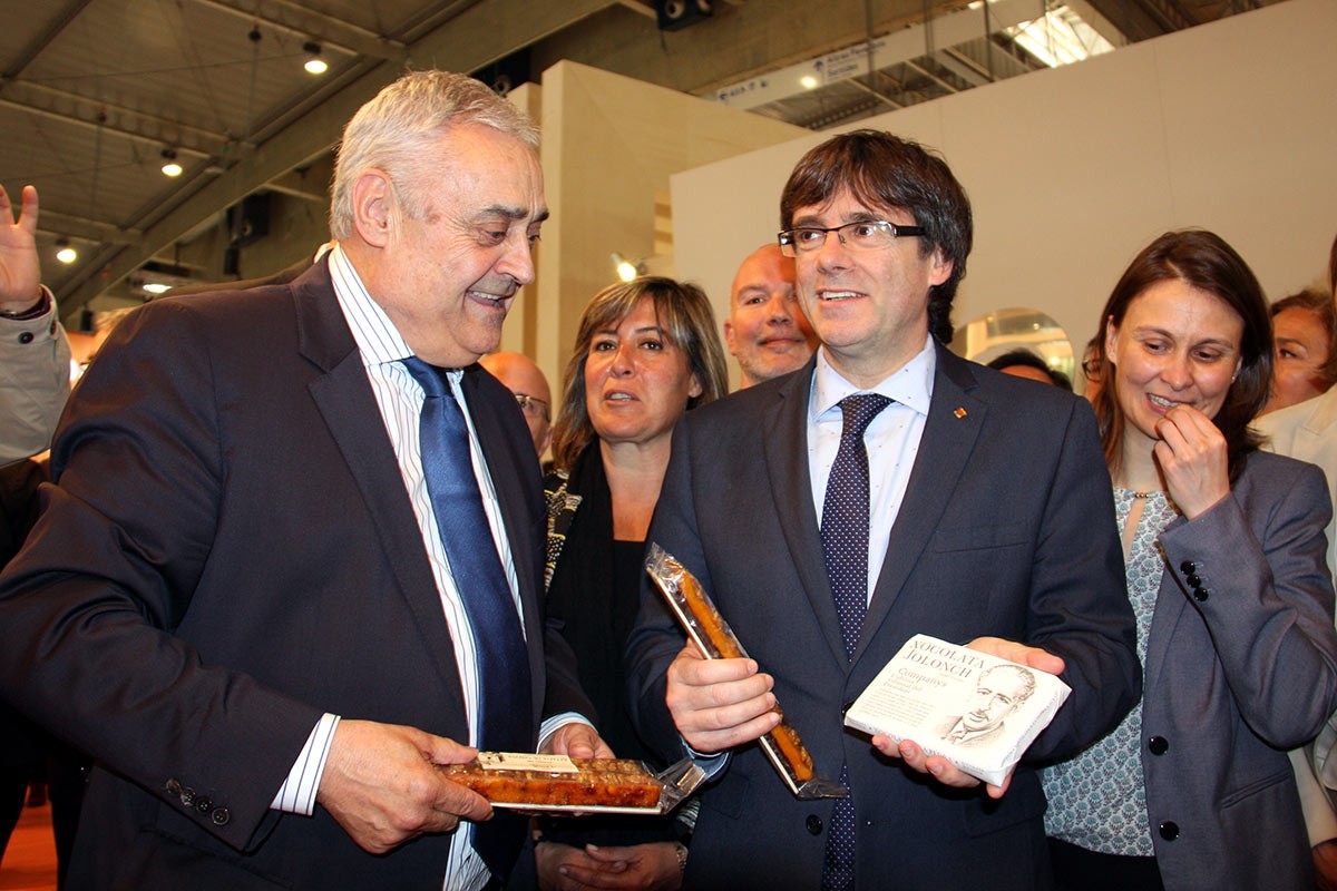 Àngel Velasco, amb Carles Puigdemont