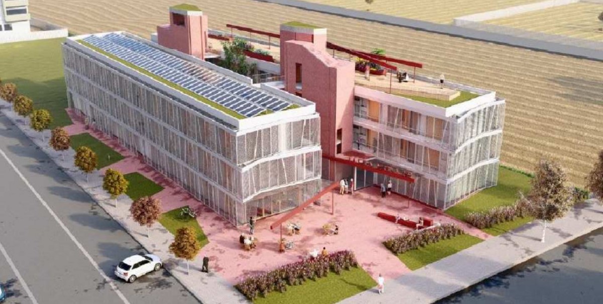 Projecte de l'Equipament Comunitari per a Múltiples Usos (ECMU) que es construirà al barri de Pardinyes de Lleida.