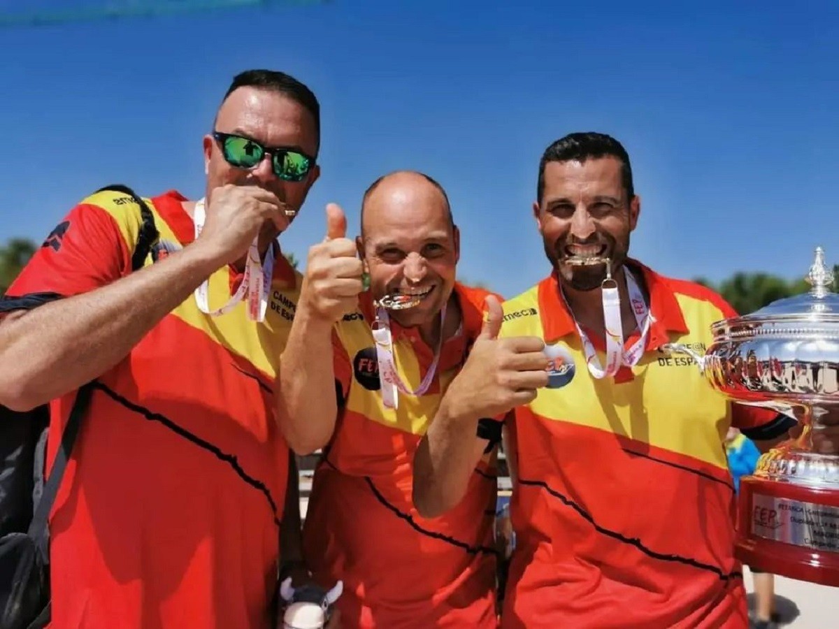 Els jugadors de la UP Les Torres - Rubí, campions d'Espanya de dobletes