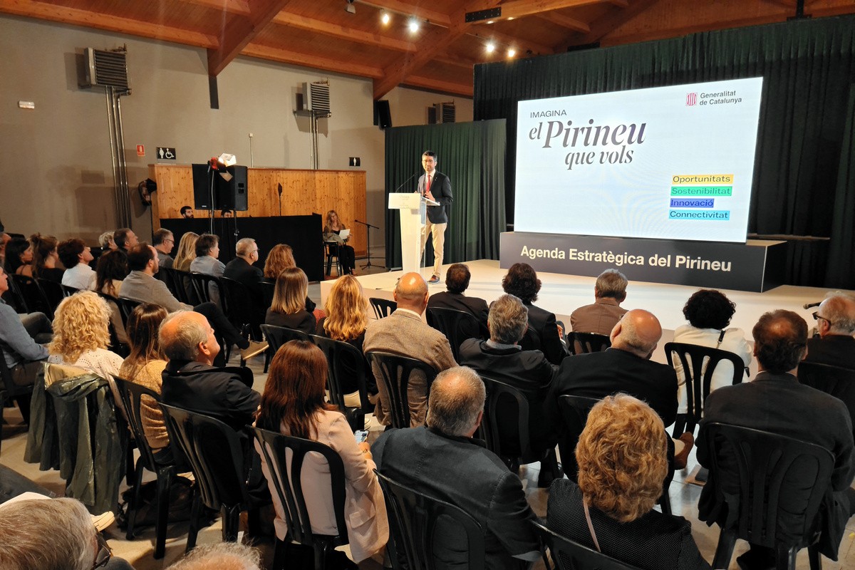 El vicepresident Puigneró presentant l'Agenda Pirineu 2030