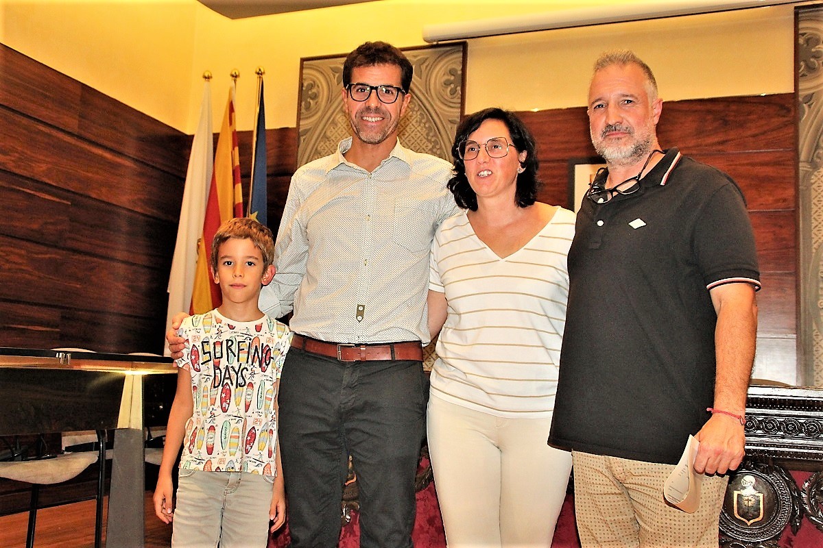 Albareda, premi local, i Lluís Puiggros, 1er Premi, han recollit en persona els premis