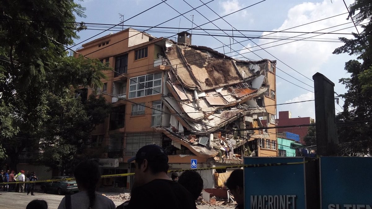 Un edifici després del terratrèmol a Ciutat de Mèxic el 19 de setembre de 2017.