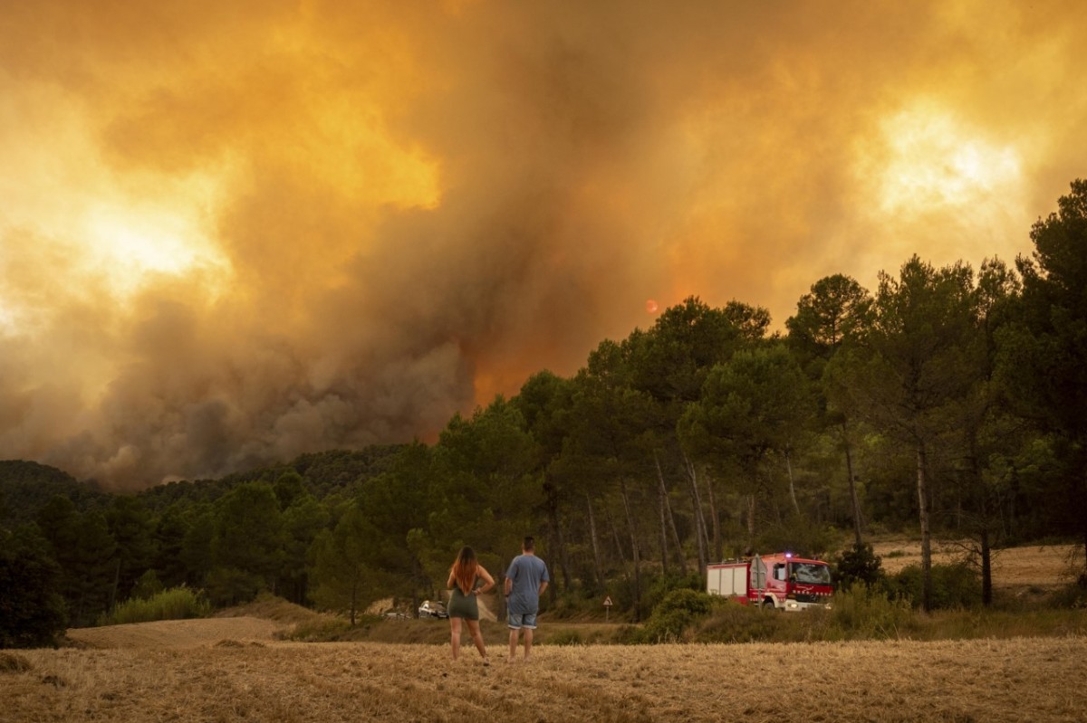 «L’incendi que s’acosta», la fotografia guanyadora del Premi Mañé i Flaquer