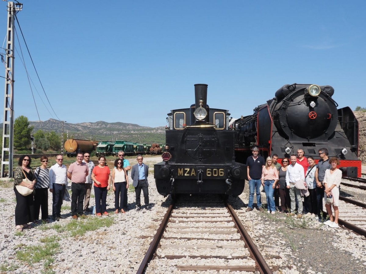 Presentació de la locomotora de vapor en funcionament més antiga de Catalunya al Museu del Ferrocarril de Móra la Nova 
