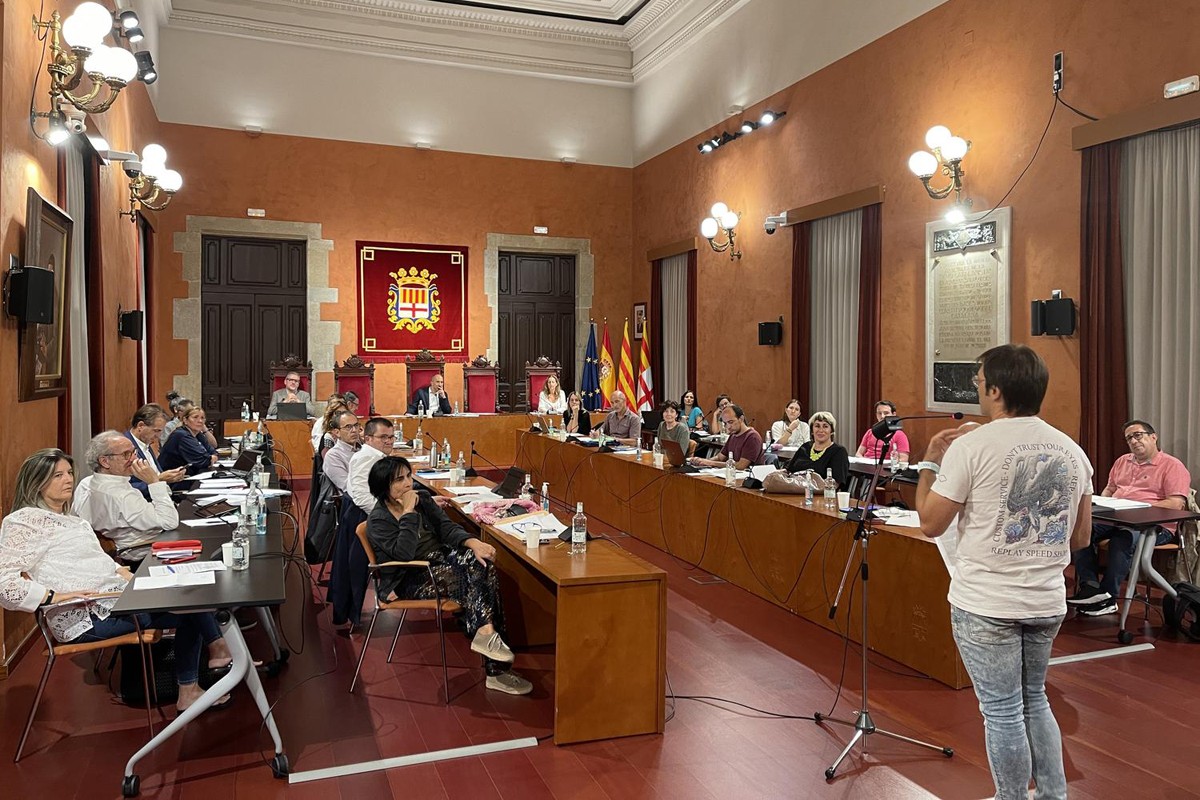 Intervenció d'Andreu Font davant del ple de Manresa