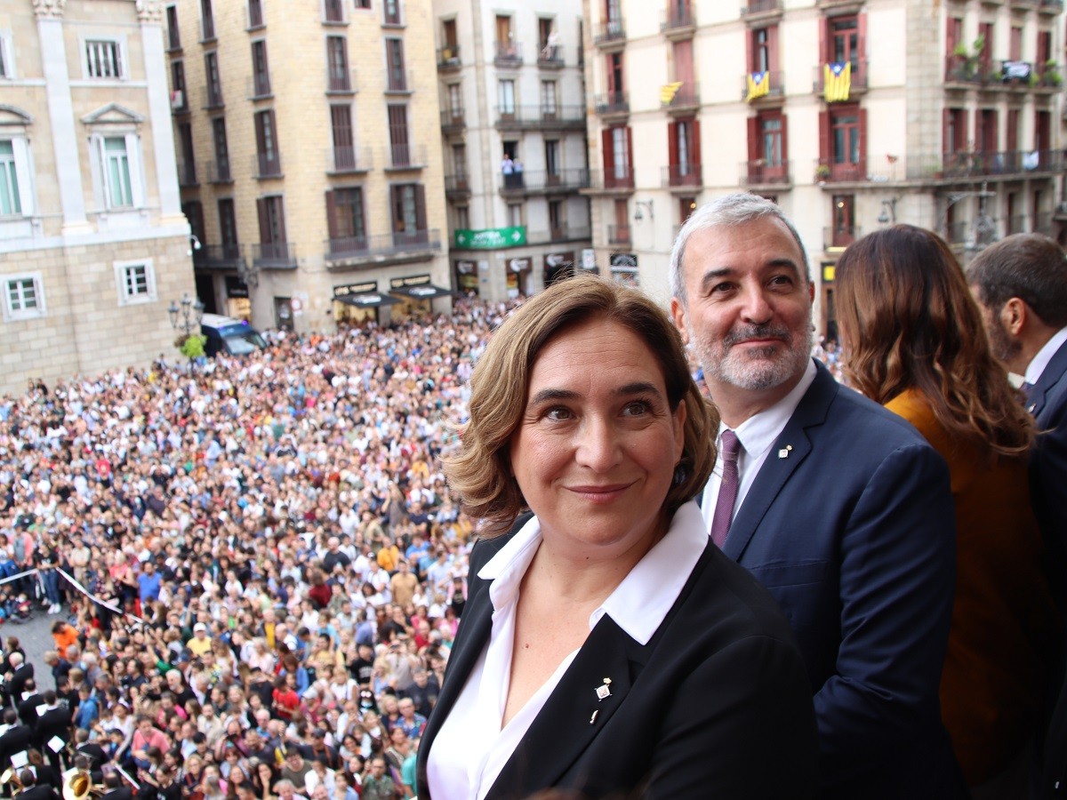 Jaume Collboni i Ada Colau, en una imatge d'arxiu.