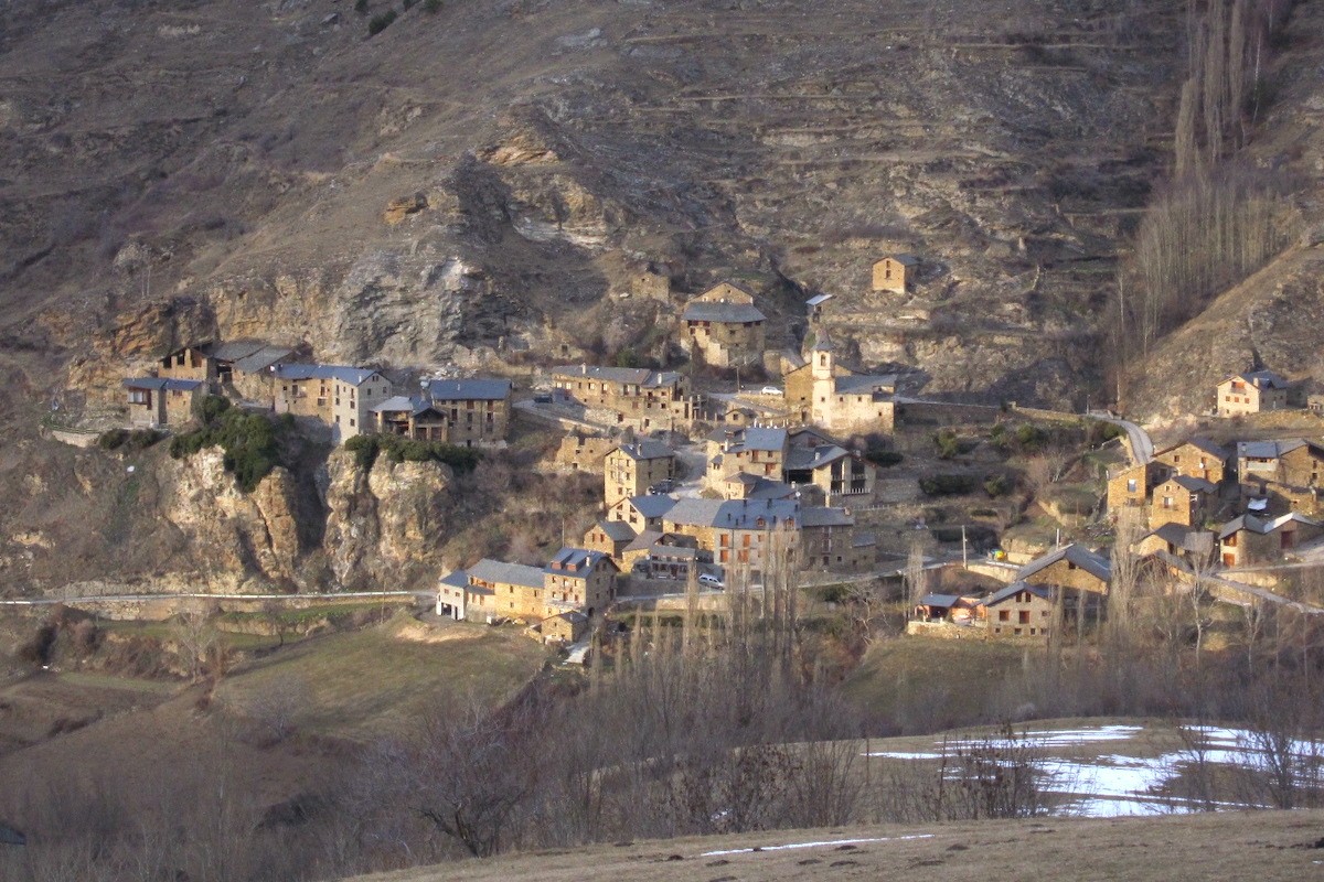 Imatge del poble de Burg, al municipi de Farrera