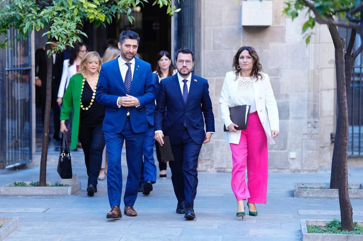Aragonès, Puigneró i Vilagrà, aquest dimarts abans de la reunió del consell executiu