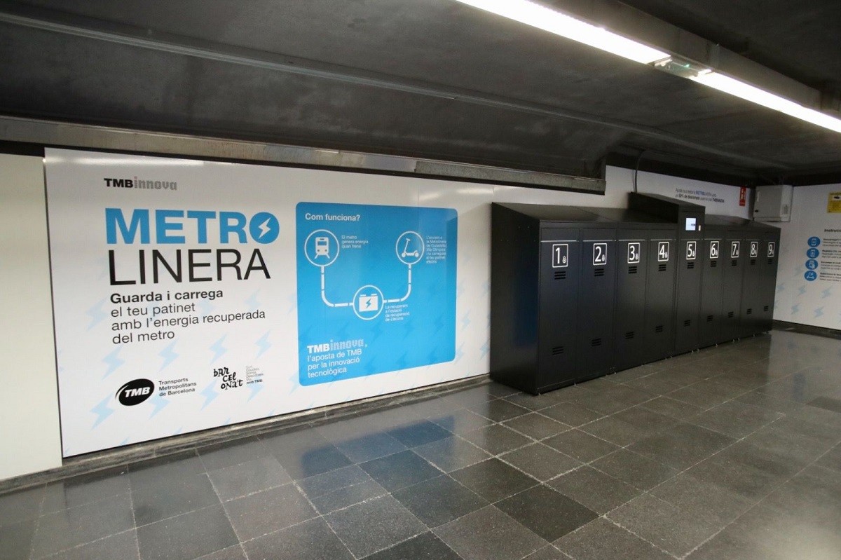 La nova metrolinera a l'estació de Ciutadella - Vila Olímpica