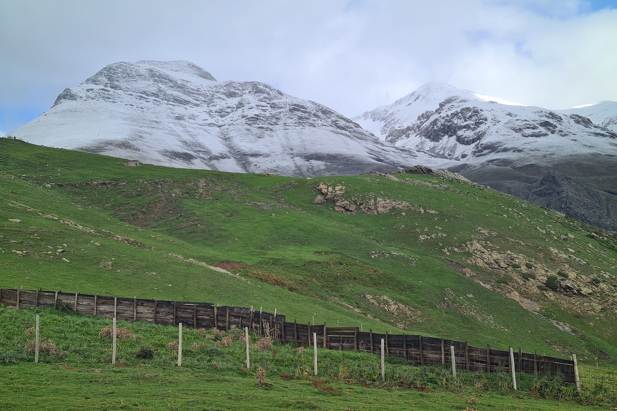 Imatge de l’enfarinada d’aquesta nit a cotes altes de la Vall d’Àssua
